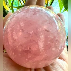 Violette’s Rose Quartz Sphere from Madagascar